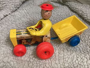 Fisher Price Happy Hauler Vintage Tractor Toy