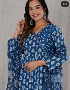 Angraka Pattern Kurti With Lace