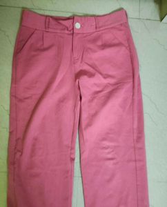 Pink Casual Pants