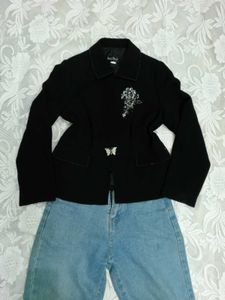 Embroidered Blazer