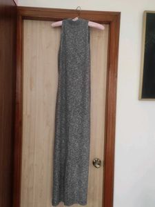 Turtle Neck Bodycon Dress With Side Slits