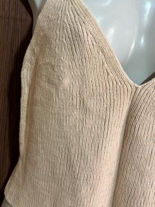 Cream Knit Tank Top
