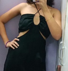 Black Cutout Mini Dress