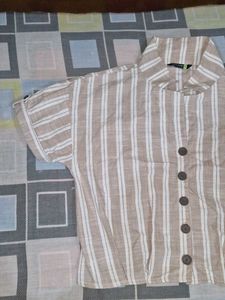 Striped Casual Shirt (Tokyo Talkies) M