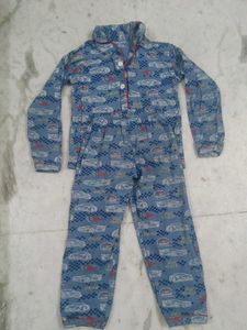 Cute Car Print Pajama Set