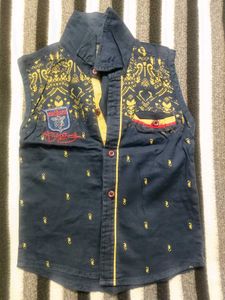 Sleeveless Shirt For 4-6 Years Old