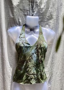 Green Halter Top