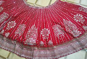 Red Embroidered Lehenga Choli