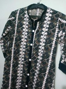 Vintage Floral Button-Down Top Or Kurti