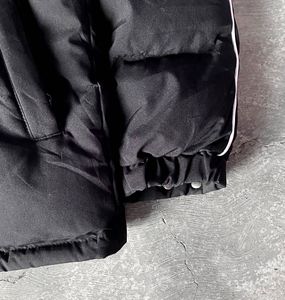 Flion Black Double Zipper Puffer Jacket