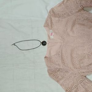 Flared sleeved dress