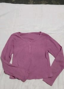 Ribbed Long Sleeve Top