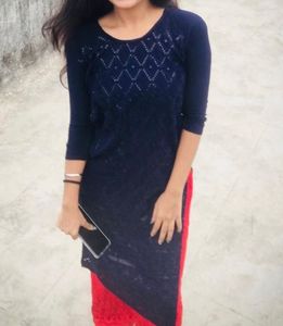 Blue Sequins Kurti