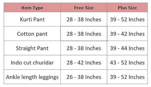 Comfort Lady Women&#39;s Straight Fit Kurti Pants