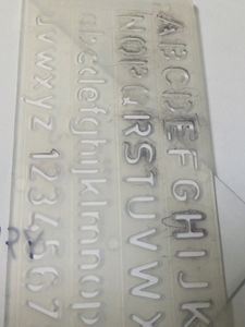 ENGLISH LETTER STENCIL
