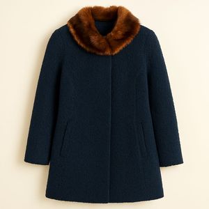 Elegant Navy Blue Coat