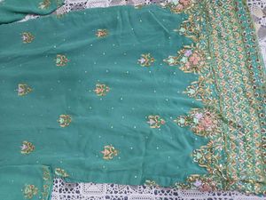 Green Embellished Kameez