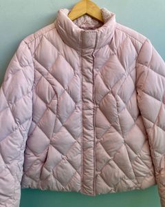 Pink Quilted Puffer Jacket