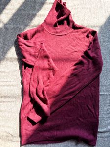 NEW Burgundy Turtleneck Sweater