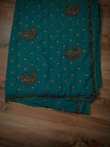 heavy work saree