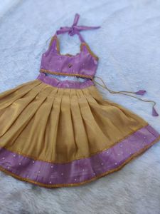 lavender gold lehanga choli