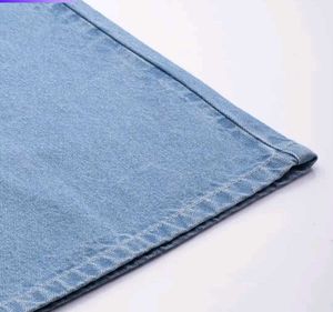 Wide Leg Jeans - Light Wash Denim