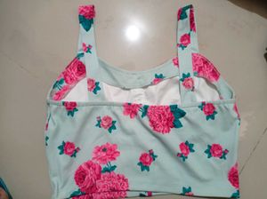 Floral Print Crop Top