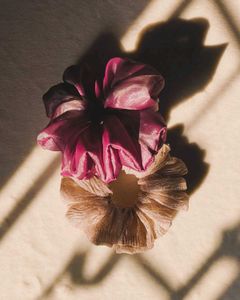Premium Jimmy Choo / Crushed Tissue Scrunchies