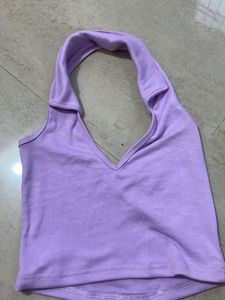 Purple Halter Top