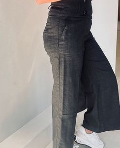 Mango High Waist Buttoned Pants