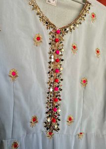 Elegant Embroidered Maxi Dress