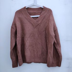 Mauve Woolen Pullover
