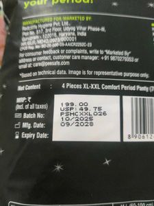 PEE SAFE Comfort Period Panty ( Pack of 10 )