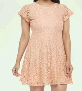 Lovely yet Sexy Lace Fit & Flare short one piece