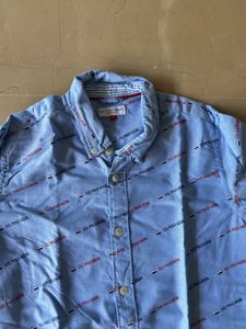 US POLO Stylish Blue Boys Full Sleeves Shirt