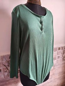 🎁Buy 1, Get 1 Free🎁XL/ 2XL Green Bodysuit Top