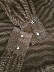 Vero Moda Brown Pleated Blouse