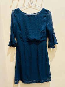 Women Navy Blue Mini Dress