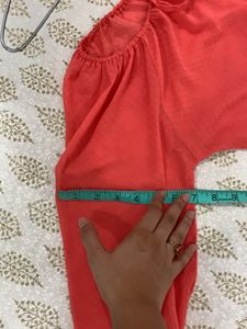 Peach Sheer Top