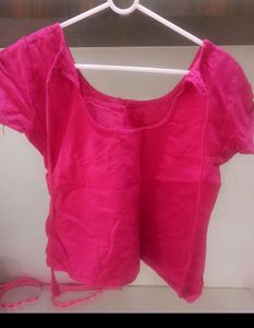 Blouses - Pink Solid &amp; Paisley Print Set