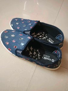 Denim Slip-On Shoes