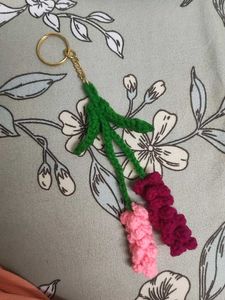 Crochet Flower Keychain