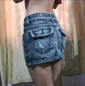 Y2k Mini Denim Skirt