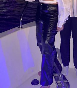 leather cargo pants