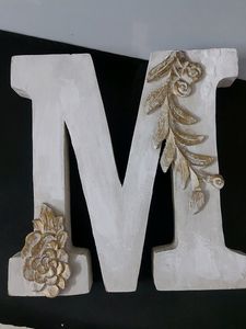 Large Wooden Letter M.