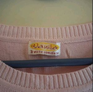 Cute Pink Sleeveless Vest Top