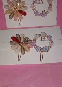 Elegant Floral Hair Clip Set
