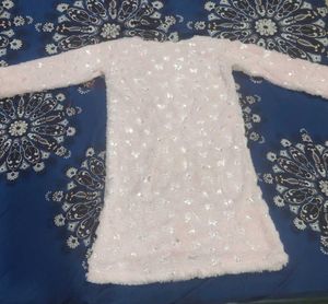 Cute Pink Fuzzy Dress