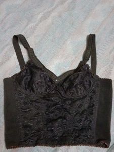 brown corset top