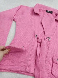 36 Size Pink Style Cardigan